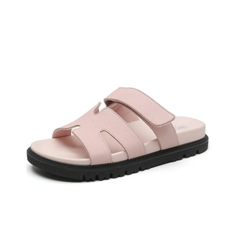 DUSTO Slide Slippers Women's Beige Black/Teal/Pink-8