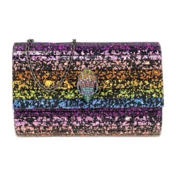 Kurt Geiger London Acrylic One Shoulder Crossbody Clutches Women's Purple & Multicolor