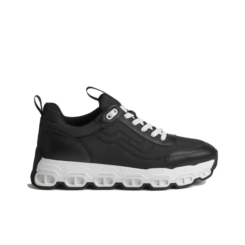HERMES Impulse Lightweight Low Top Casual Shoes Men's Black-1