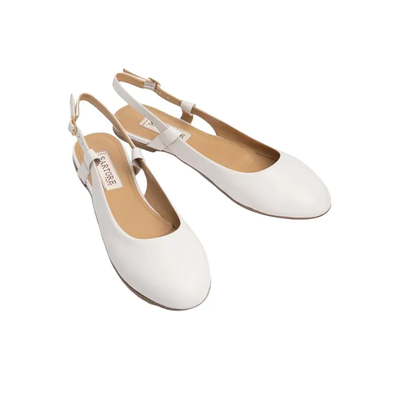 SARTORE Casual Single Shoes Women's Ecru-3