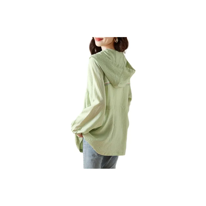 Mo Han Yi Mei Jackets Coats Women's Fruit Green-1