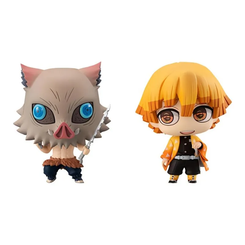 MegaHouse Zenitsu Agatsuma Demon Slayer  Kimetsu No Yaiba+Inosuke Hashibira 6.5cm Scale Figures-0