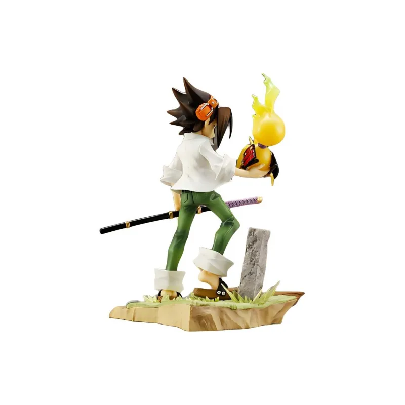 Kotobukiya Artfx J Shaman King Yoh Asakura Figure White & Green-1