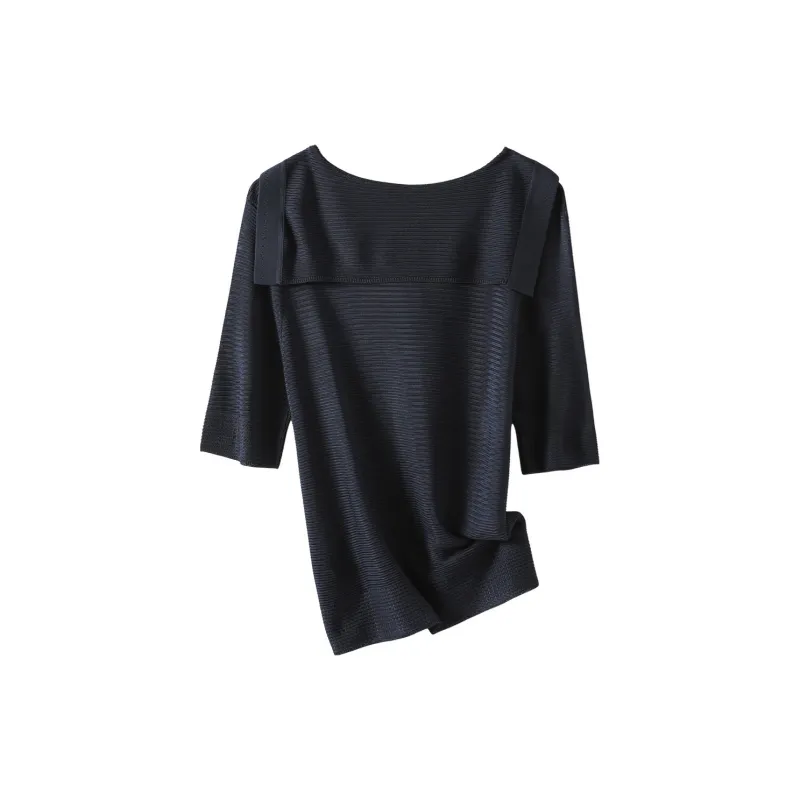 H YXIANG Knitwear Women's Navy Blue-1
