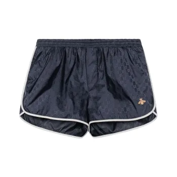 Navy gucci shorts on sale