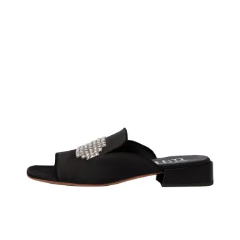 Pedro García Abrasion-Resistant Slide Slippers Women's Black