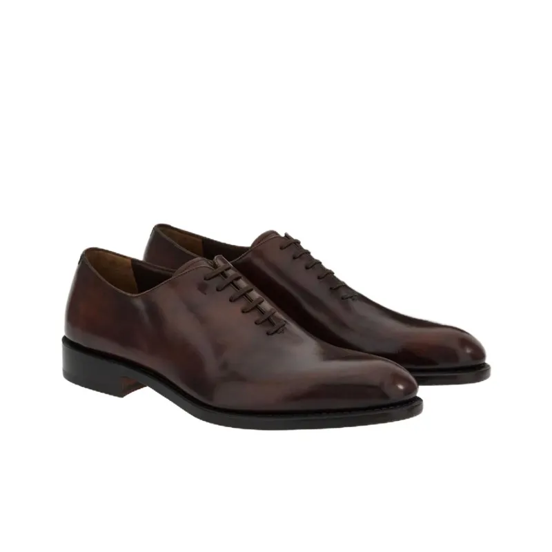 FERRAGAMO Francesina Dress Shoes Men's Coffee Brown-2