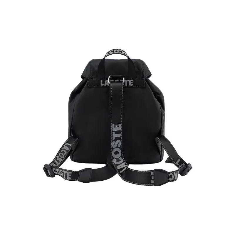 LACOSTE Polyamide Backpack Regular Unisex Black-2