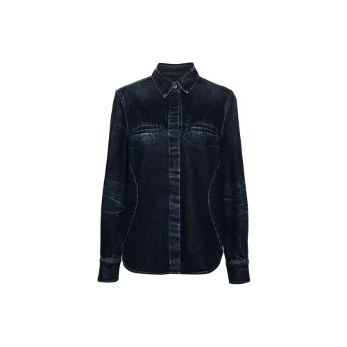 Ferragamo Denim Jackets Women's Navy