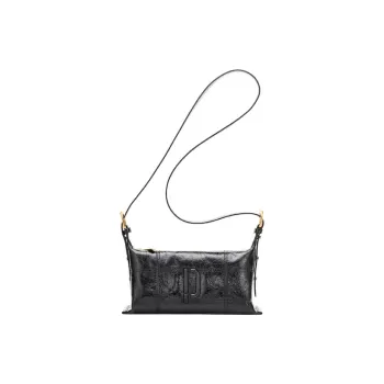 PECO Cow Leather Niche Versatile Shoulder Bag, Crossbody Bag Mini Unisex Black/White/Blue/Yellow