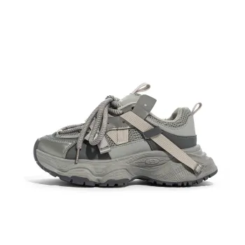 MIIRACER Chunky Sneakers Women's Gray