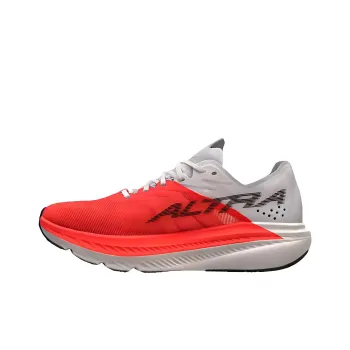 Altra Anti Slip Wear Resistant Low Top Carbon Plate Marathon Running Shoes Unisex White Coral