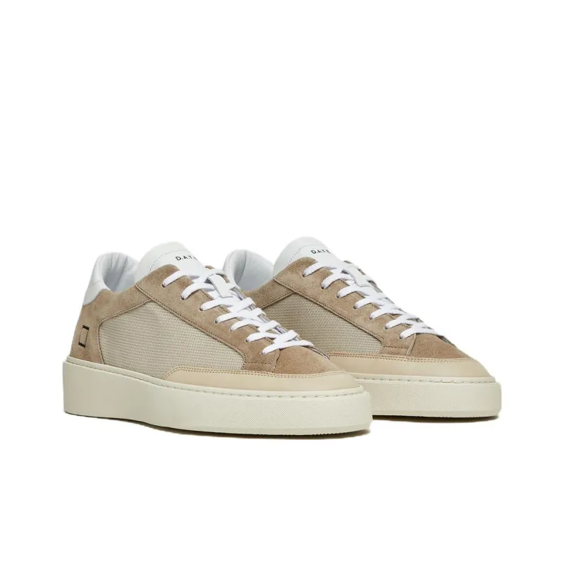 D.A.T.E Levante Dragon Low-Top Skateboard Shoes Men's Beige-2