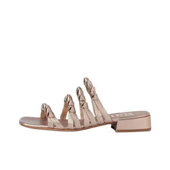 Pedro García Abrasion-Resistant Slide Slippers Women's Rose Gold