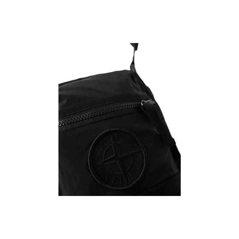 STONE ISLAND Polyamide Messenger Bag, Crossbody Bag, Shoulder Bag Regular Men's Black-3