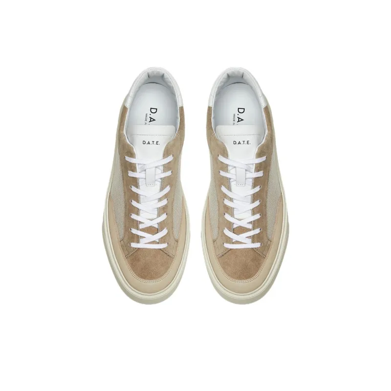 D.A.T.E Levante Dragon Low-Top Skateboard Shoes Men's Beige-3