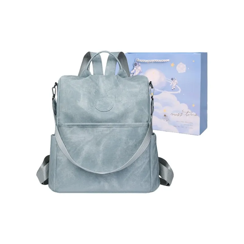 Duoluplo Doron Paul PU Shoulder Bag Backpack Regular Women's Ecru, Blue, Pink, Black, Gray-3