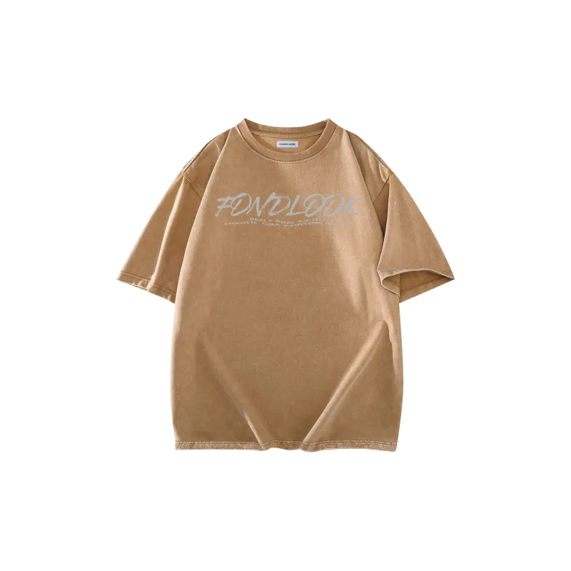 FONDLOOK T Shirt Unisex Black Gray Color-7