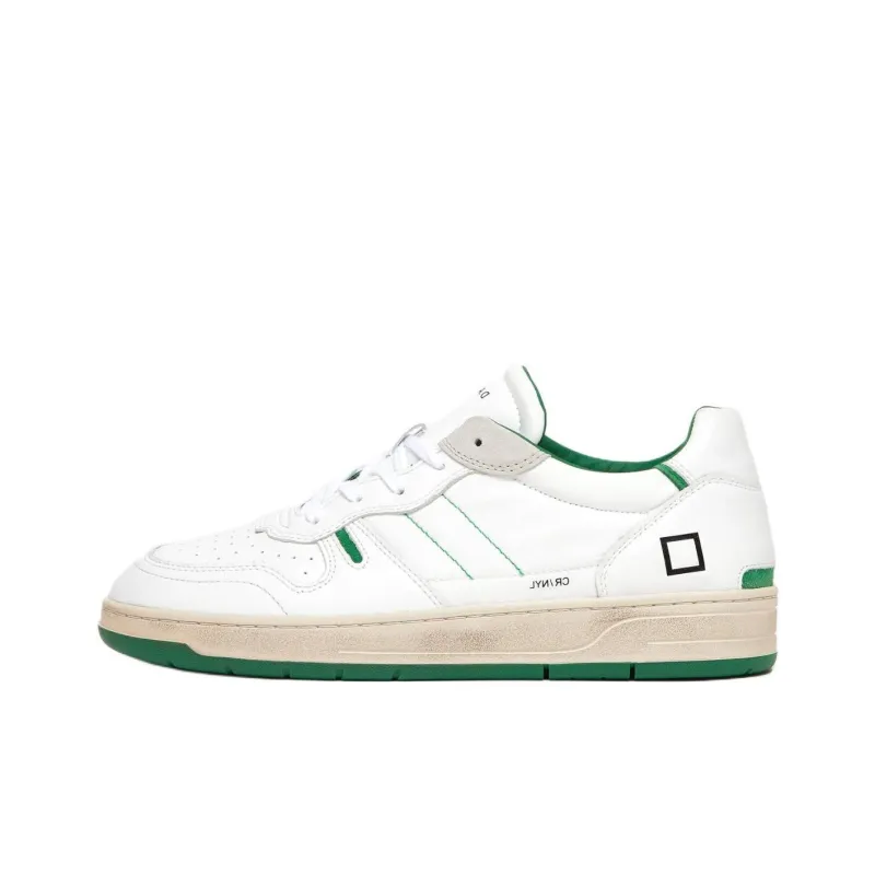 D.A.T.E Court 2.0 Low-Top Skateboard Shoes Men's White-0
