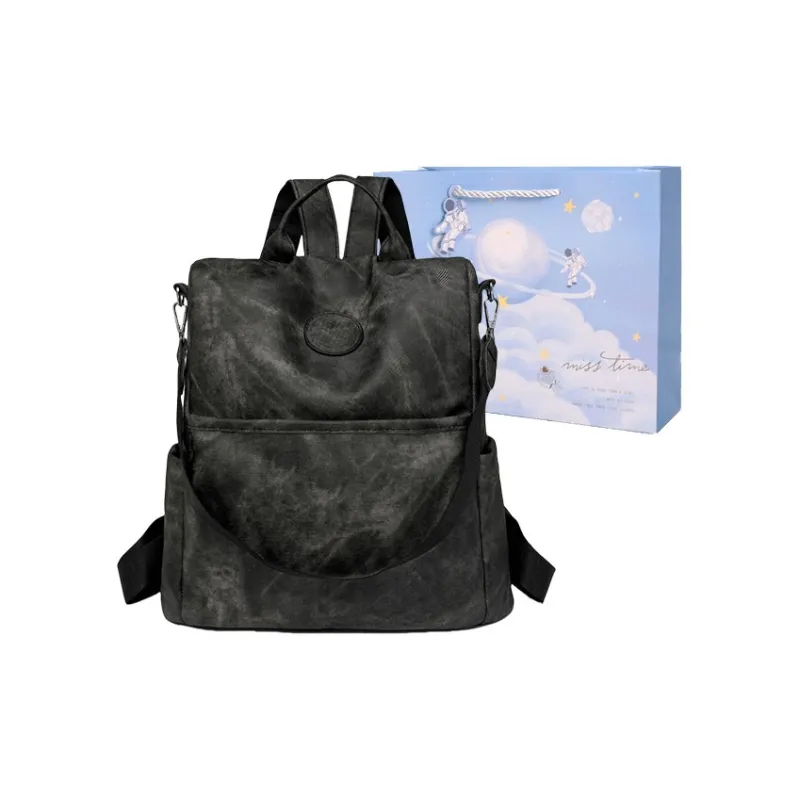 Duoluplo Doron Paul PU Shoulder Bag Backpack Regular Women's Ecru, Blue, Pink, Black, Gray-10