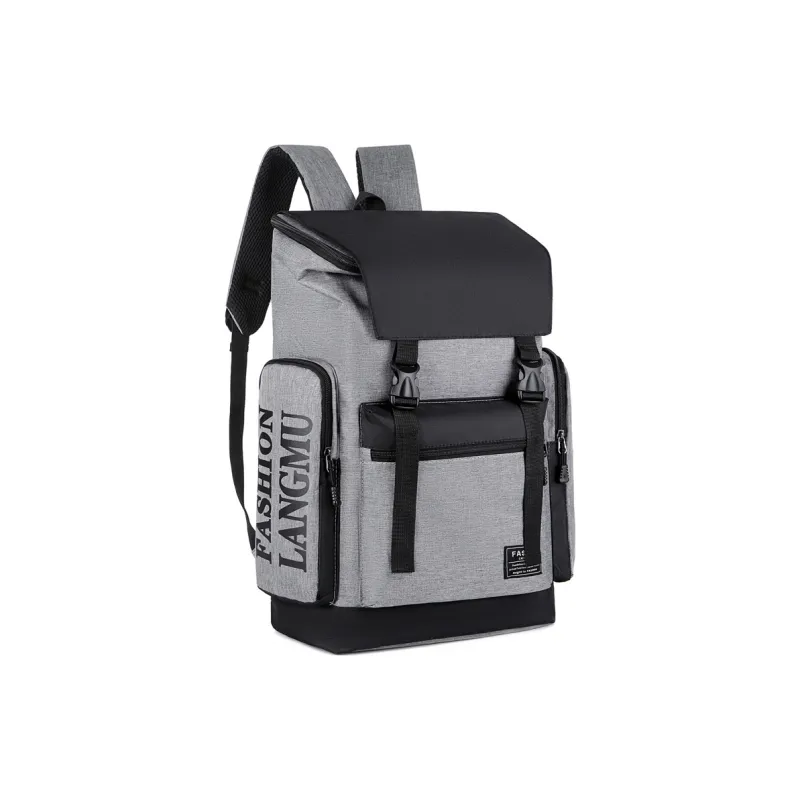 Venerable Brahma Backpack Nylon Large Size Unisex Black/Gray-5