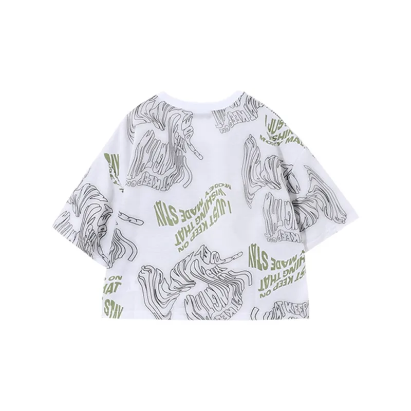 KORAKUBLUE T-Shirt Unisex Psychedelic White-1