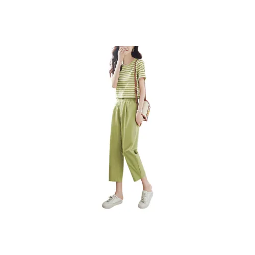 Mo Han Yi Mei Casual Suits Women's Green