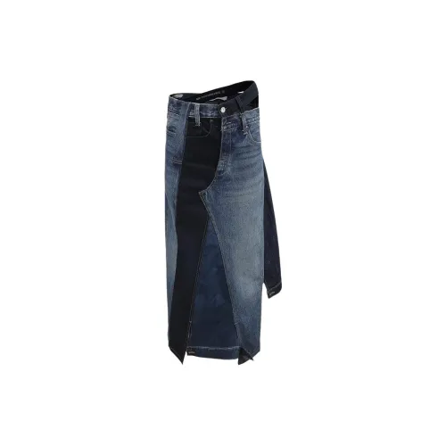 CPLUS SERIES Denim Long Skirts Women's Dark Blue