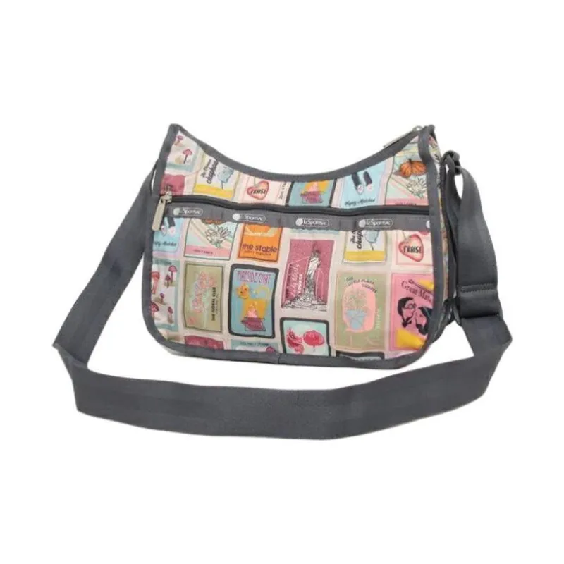 LeSportsac Nylon Crossbody Bag Shoulder Bag Women's Gray & Multicolor-2