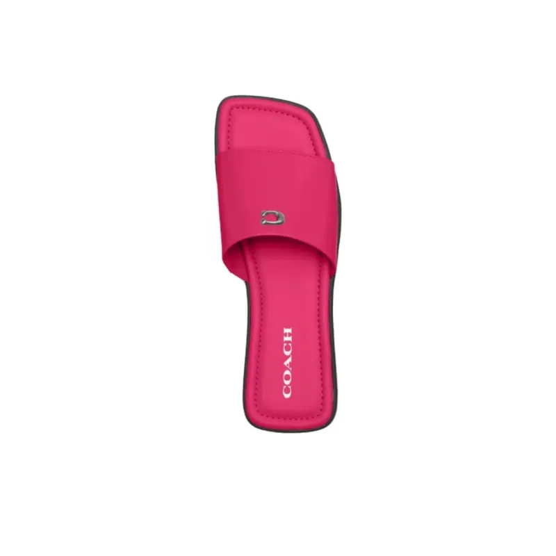 COACH Slide Slippers Women's Rose Red-3