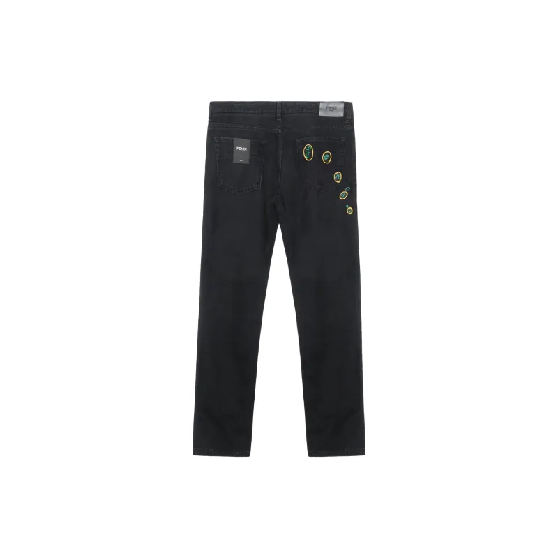 FENDI Jeans Men Black-1
