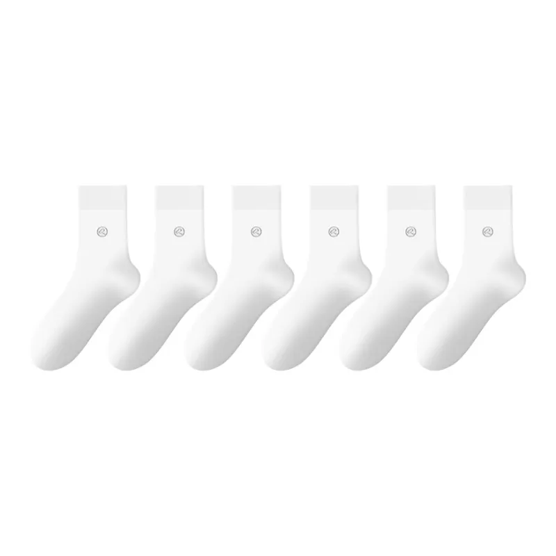 H YXIANG Mid Calf Socks Men's 6 Pack-6