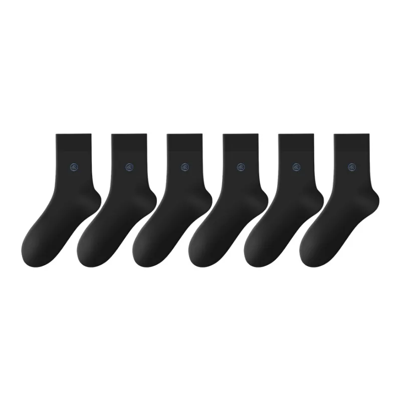H YXIANG Mid Calf Socks Men's 6 Pack-8