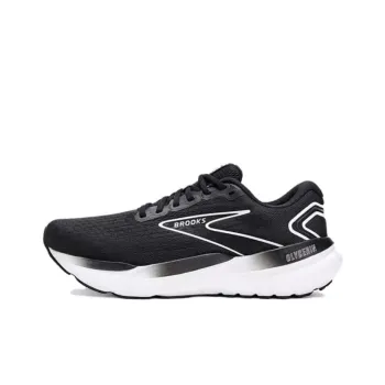 Brooks Glycerin 21 Anti Slip Wear Resistant Low Top Long Distance Running Running Shoes Men's Black White
