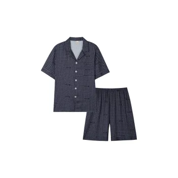 WANANNI Pajama Set Men's Navy Blue