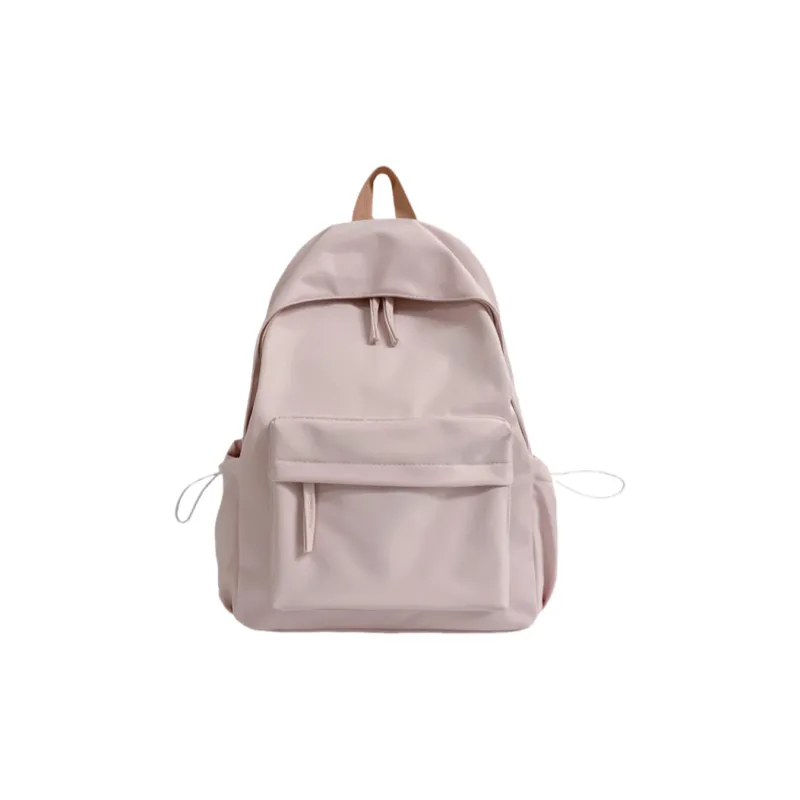 Rainbow Girl Composite Cloth Backpack Regular Women's Black/Ecru/Pink/Khaki/Green-5