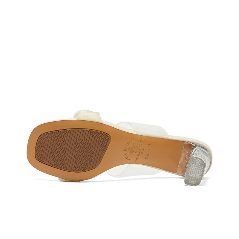 SANTA BARBARA POLO & RACQUET CLUB Slip-Resistant Slide Slippers Women's Ecru-5