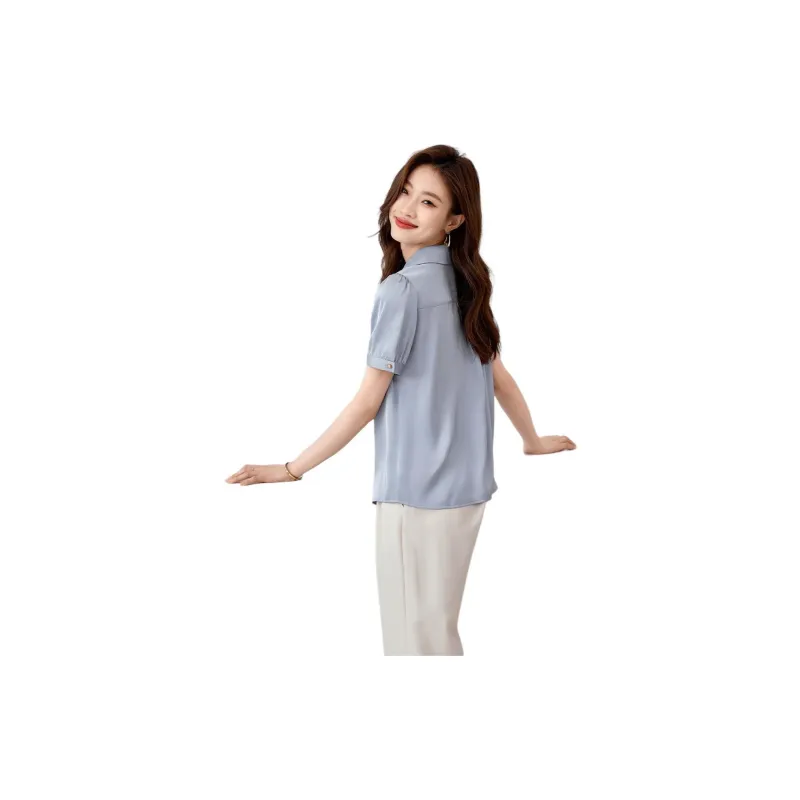 Mo Han Yi Mei Shirt Women's Light Blue-1