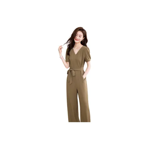 Mo Han Yi Mei Jumpsuits Women's Coffee