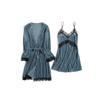 Flowers In Water Pajama Set Women's