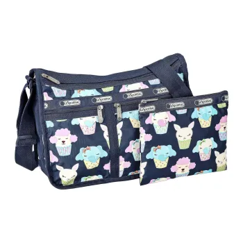LeSportsac Polyester Crossbody Bag Shoulder Bag Women's Blue