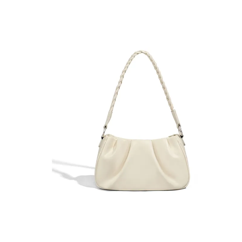 MILLIE'S Cow Leather With Synthetic Leather Handbag, Shoulder Bag Regular Women's Ecru-4