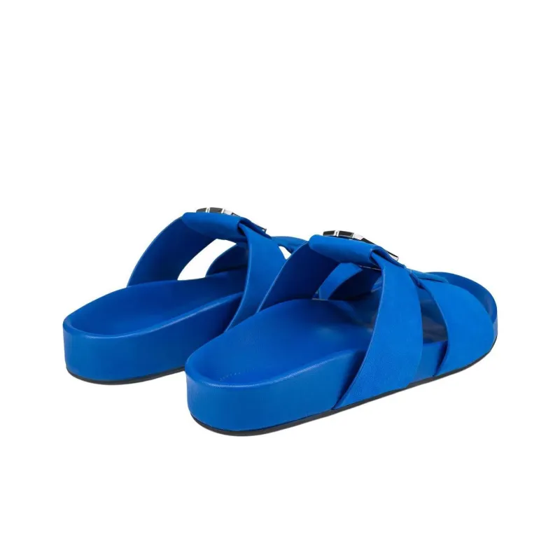 CL LUBOTING Slide Slippers Women's Blue-3