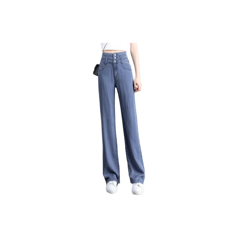Mo Han Yi Mei Jeans Women's Denim Blue-1