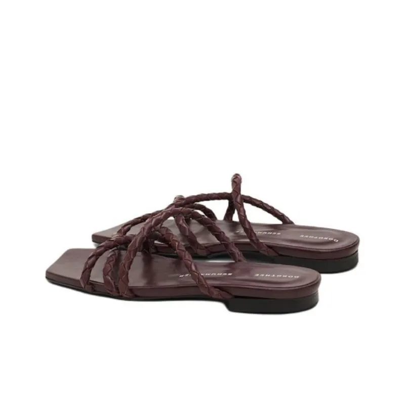 DOROTHEE SCHUMACHER Slide Slippers Women's Red-3