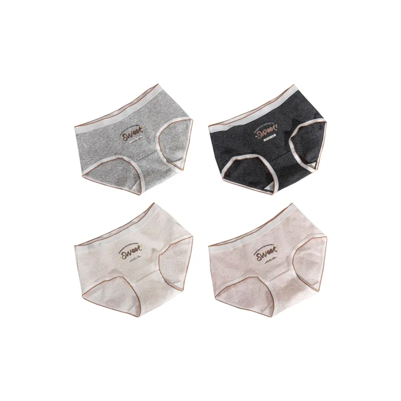 PLANDOO Underpants Women's 4 Pack-4