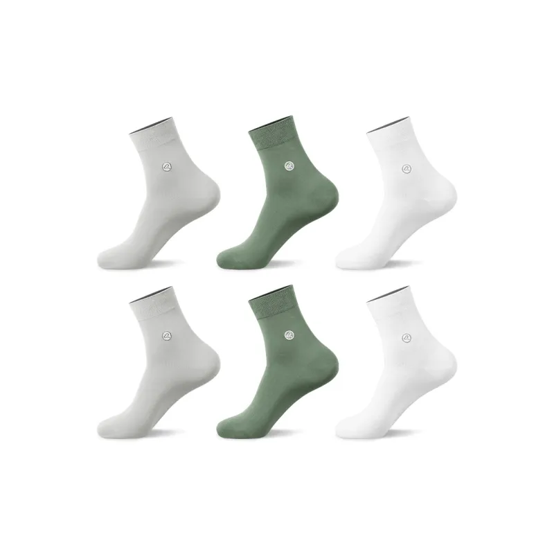 H YXIANG Mid Calf Socks Men's 6 Pack-5