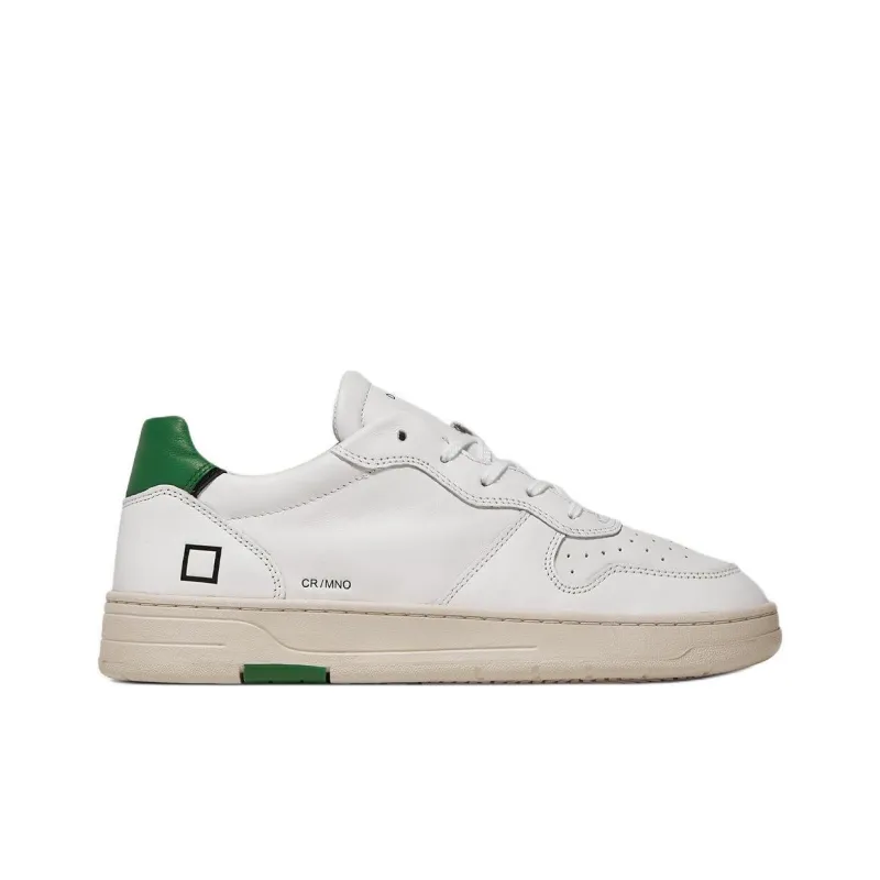 D.A.T.E Low-Top Skateboard Shoes Men's White Green-1