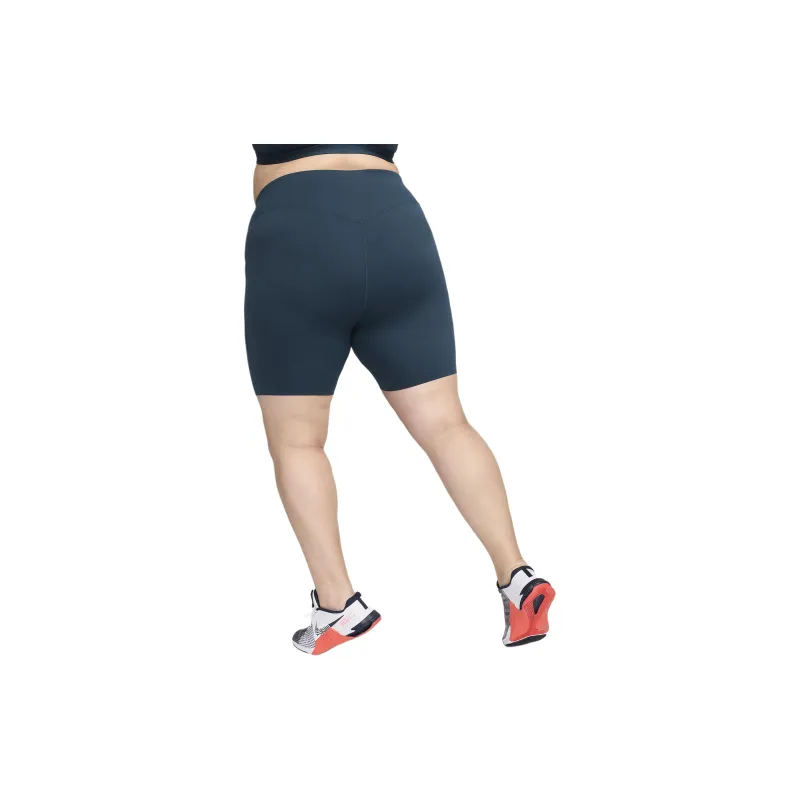 Nike Universa Women's Medium-Support High-Waisted 8' Biker Shorts With Pockets Plus Size-1