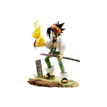 CRAFTSMANSHIP KOTOBUKIYA Artfx J Shaman King Yoh Asakura Figure White & Green